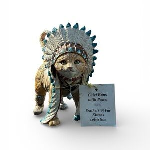 Chief Runs with Paws Figurine